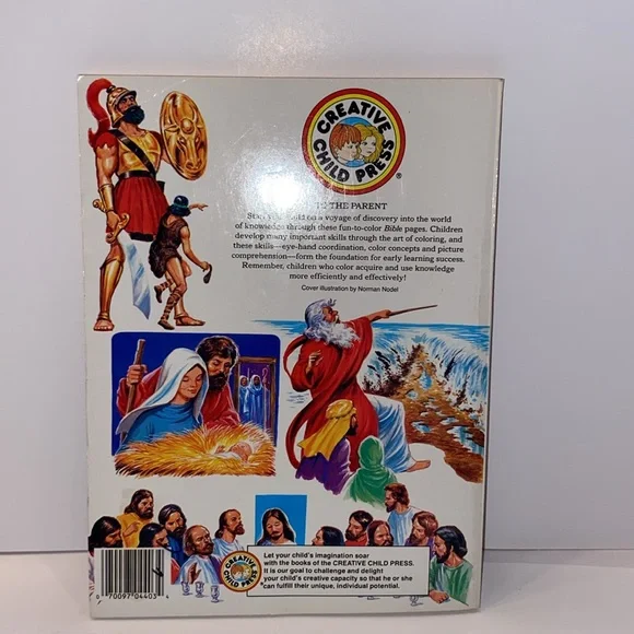 Vintage 1991 The Bible Coloring Book Pictures Old and Testament - - Picture 2 of 15